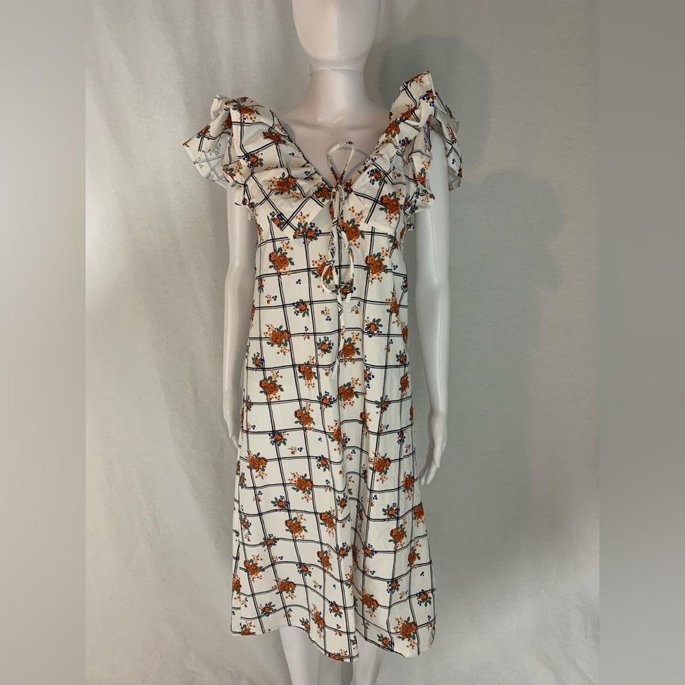 NEW. Zara floral dress small.